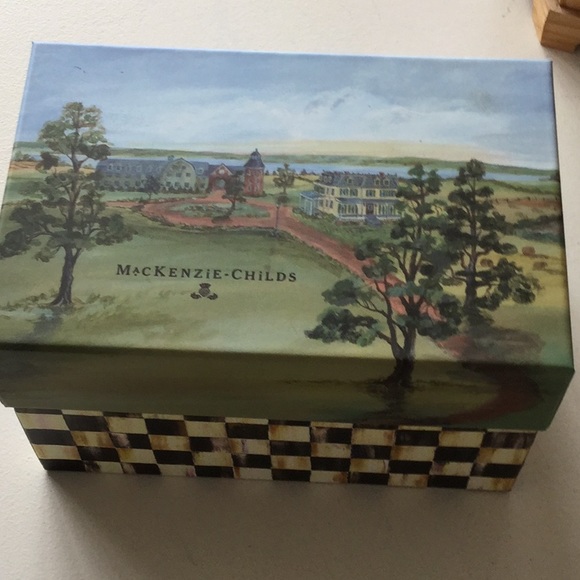 Mackenzie Childs 2011 Baby Sock Glass Ornament NWT - Picture 2 of 4